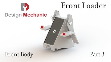#82 Solidworks Tutorial | Front Loader | Part 3 | Part Modelling | Design Mechanic