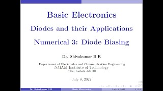 Numerical 3: Diode Biasing