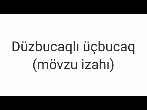 Düzbucaqlı üçbucaq