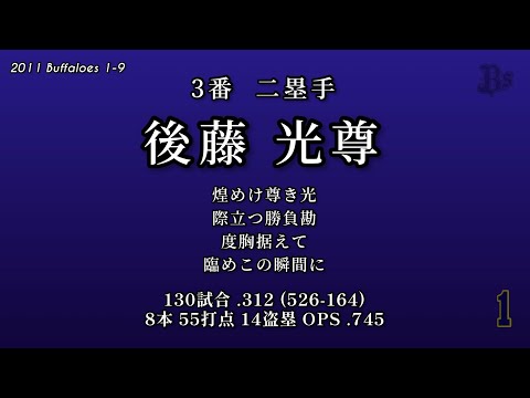 2011年 オリックス・バファローズ1−9応援歌