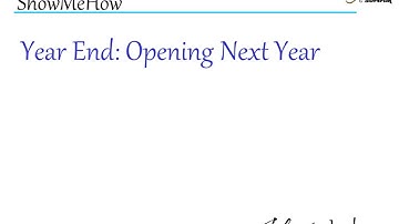 Adagio Ledger - Year End - Opening Next Fiscal Year