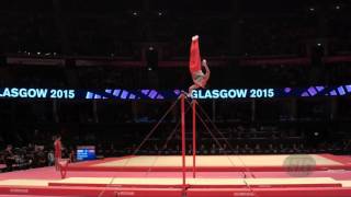 BARKALAU Dzmitry (BLR) - 2015 Artistic Worlds - Qualifications Horizontal Bar