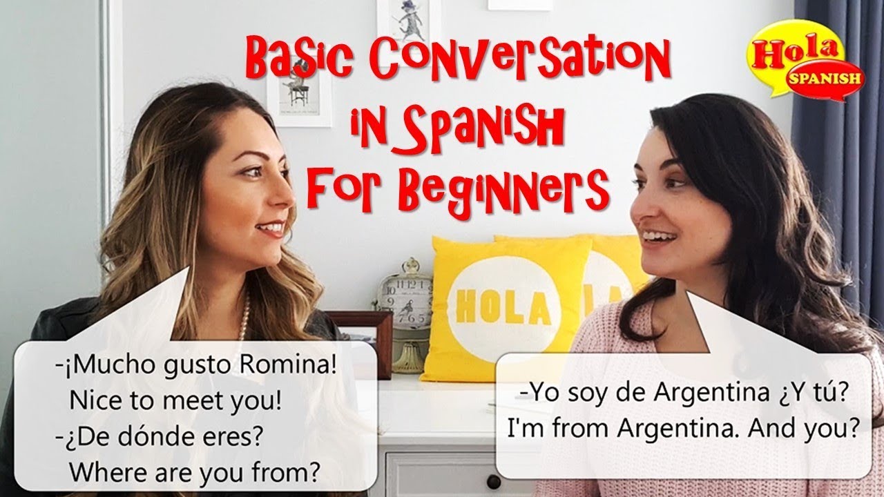 Basic Spanish conversation. Hola Spanish Brenda Romaniello. Basic conversation. She speaks spanish