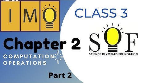 CLASS 3 SOF IMO COMPUTATION OPERATIONS ACHIEVERS SECTION | hots questions | olympiad exam