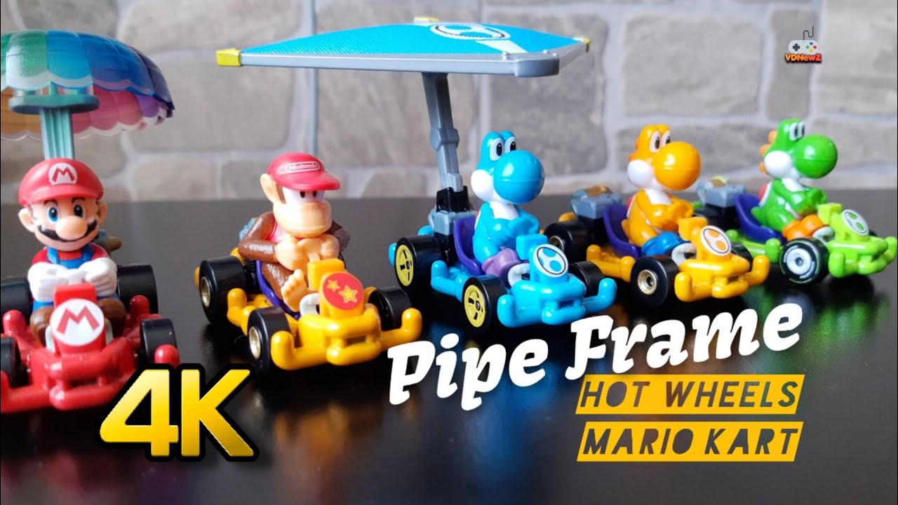 Unboxing New Hot Wheels Mario Kart Pipe Frame Gliders YouTube