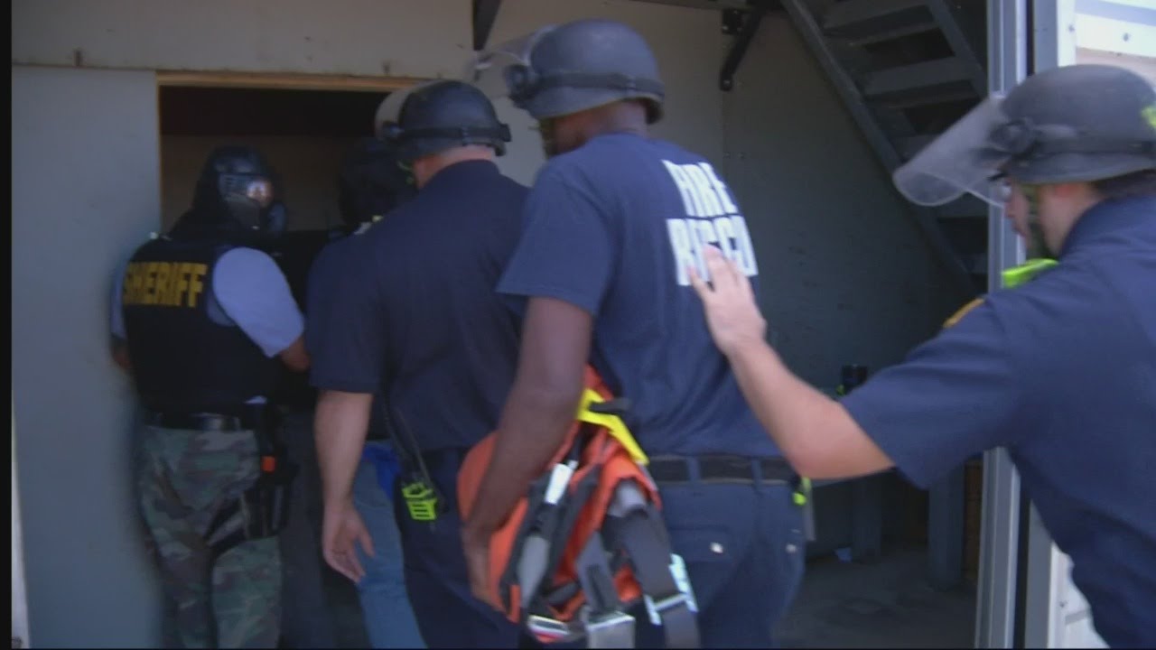 Augusta Firefighters train for active shooter with deputies