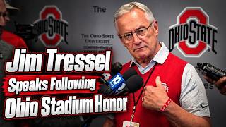 Jim Tressel Speaks Following Incredible Ohio Stadium Honor