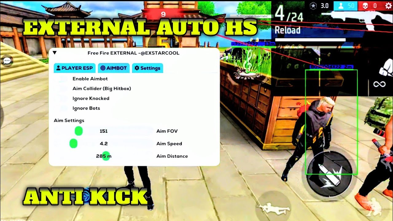 EXTERNAL FF GACOR NO KICK || Work All Mode Full Brutal