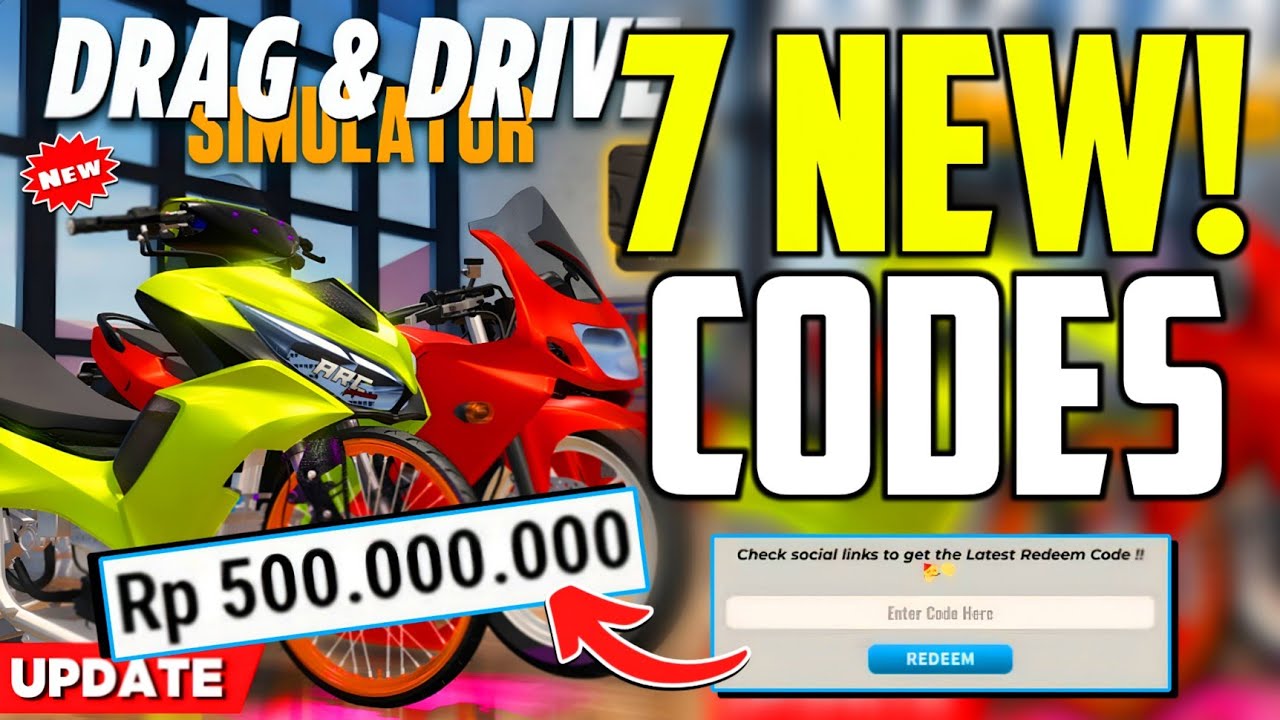 ⚠️WORKING!💥[CODE!]⚠️DRAG DRIVE SIMULATOR ROBLOX CODES IN 2025 - DRAG ...