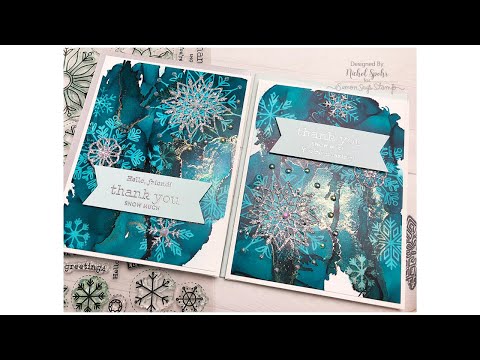 Alcohol Lift Ink Snowflakes