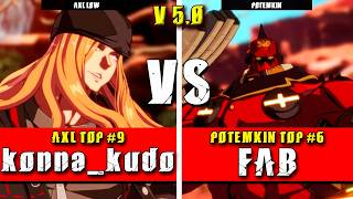 GGST | konna_kudo (Axl Low) VS FAB (Potemkin) | Guilty Gear Strive High level gameplay