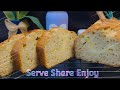 Soft, Moist and Fluffy Banana Cream Cheese Loaf Cake Recipe