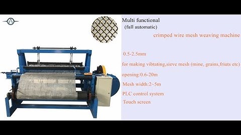 crimped wire mesh machine for weaving screen mesh 0.5-2.5mm