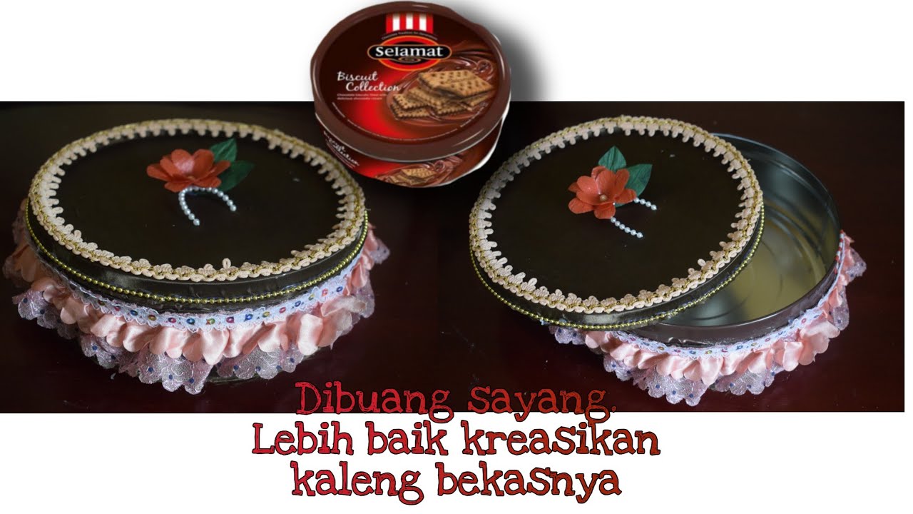  Kerajinan  tangan dari  kaleng  kue  bekas  DIY Kreasi Itah 