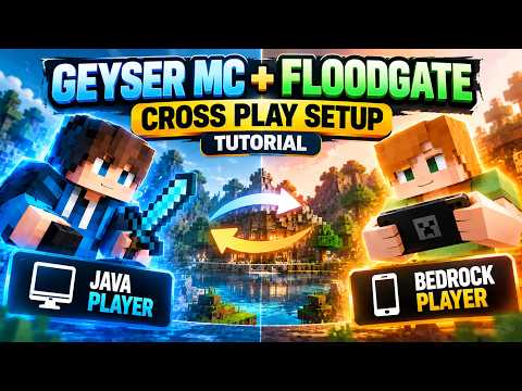How to Setup GeyserMC & Floodgate Plugin |  Java + Bedrock Crossplay Tutorial - By Soft Host