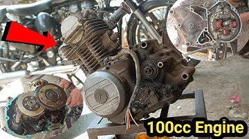 Bajaj Platina 100cc full engine Fitting | 100cc Engine Restore 🔥🔥🏍️