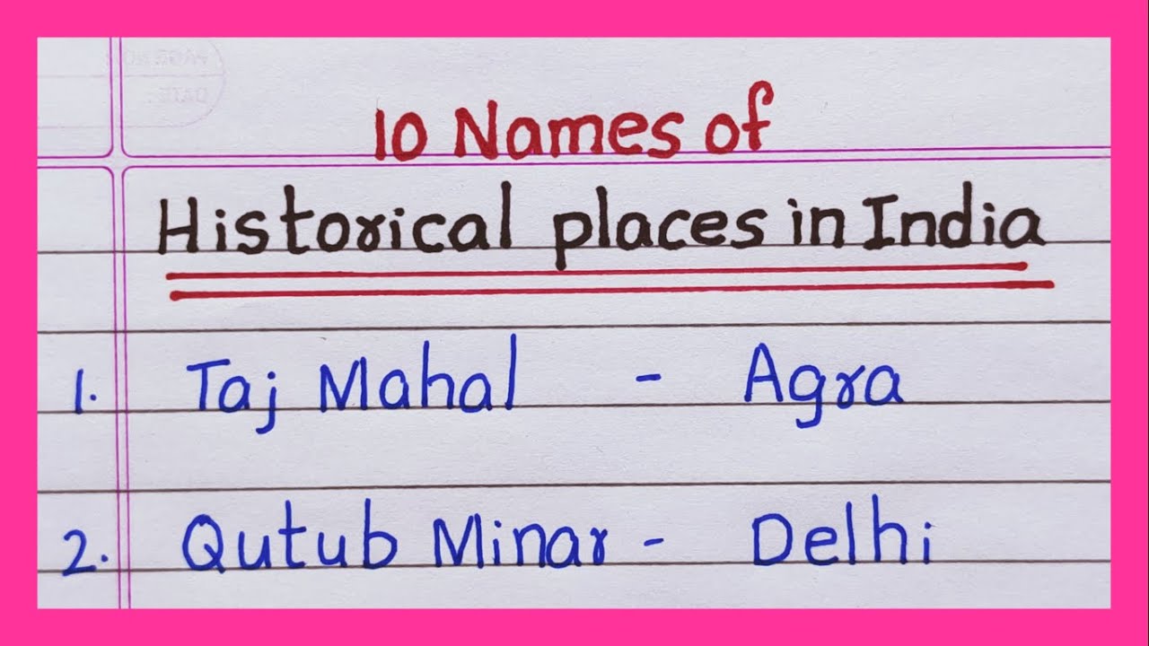 ⁣Historical places in India | 5 Names | 10 Names of Historical places in India