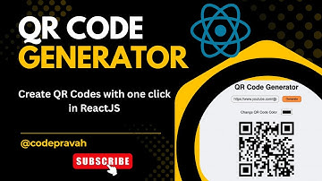 QR Code Generator in ReactJS | ReactJS Mini Project | Learn How to create QR Codes | College Project