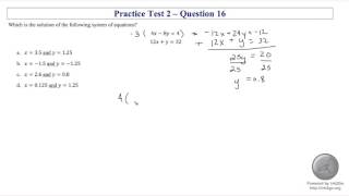 Algebra EOC Practice Test #2 Question #16