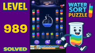Water Sort – Level 989 | Walkthrough Solution