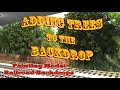 Adding Trees into Your Painted Model Railroad Backdrop