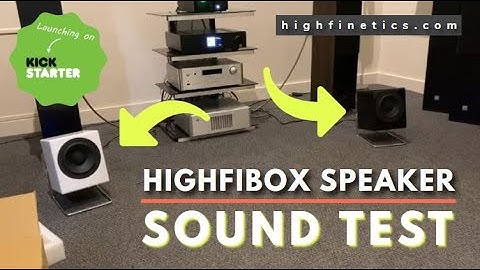 THE HIGHFIBOX SOUND TEST - HEAR AND FEEL CLARITY AND BASS | HiFi Bluetooth Speaker | Gizmo-Hub.com