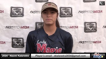 2024 Naomi Kalanetra 4.0 GPA - Athletic Catcher & 3rd Base Softball Skills Video - Lady Magic Boykin