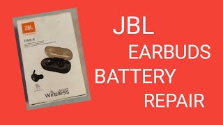 JBL TWS-4/How to change Earbuds Battery Bluetooth Battery Repair/ /