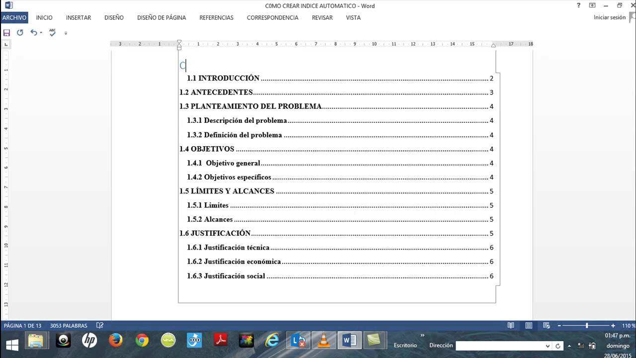 CREAR INDICE AUTOMATICO YouTube