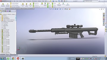 Barrett M82 Sniper Rifle by Solidworks
