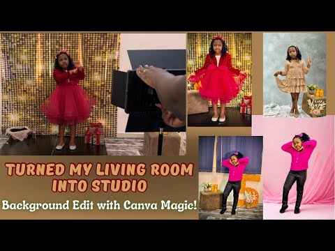 Mom’s Budget Friendly & Creative DIY Birthday Photoshoot at home + CANVA Background Editing Magic.