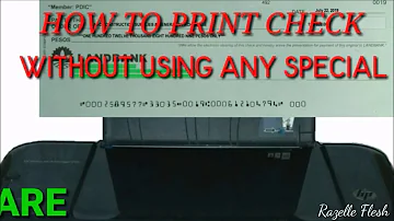 Can a check be printed on regular paper?