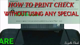 How to Print Check (Cheque) without using any Special Software? screenshot 3