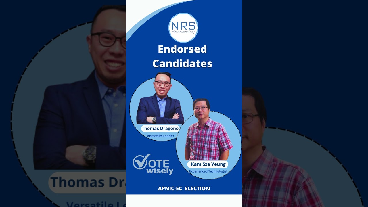 Exciting news! See who we are supporting for the 2024 APNIC EC elections. #APNIC2024