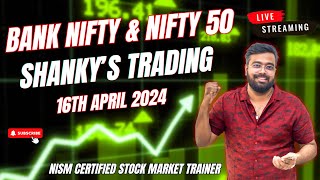 Bank Nifty 50:April  16th Live Options Trading! #BankNiftyTradingLive