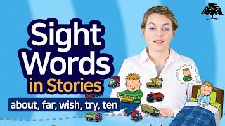 Easy Sight Words 3 Unit 4 Tom s Lucky Coin Sight Words about far wish try ten