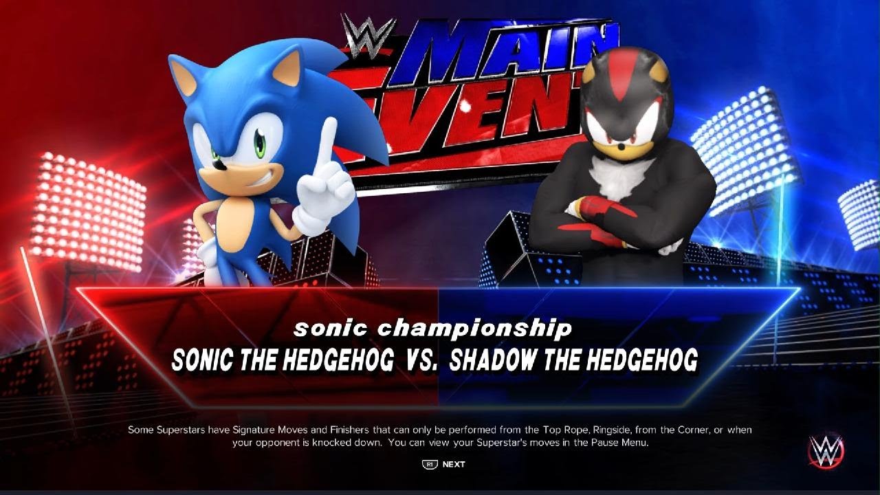 WWE 2K23 Sonic vs Shadow for the Sonic championship
