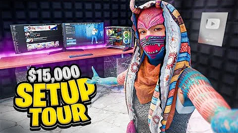 My New $15,000 Gaming Setup Tour 😩 thumbnail