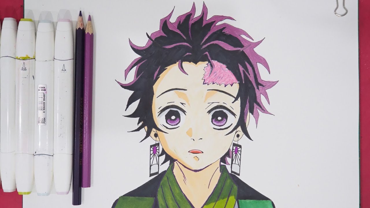 Tanjiro  Anime sketch, Character drawing, Anime character drawing