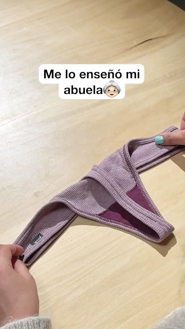 La forma correcta de doblar una tanga
