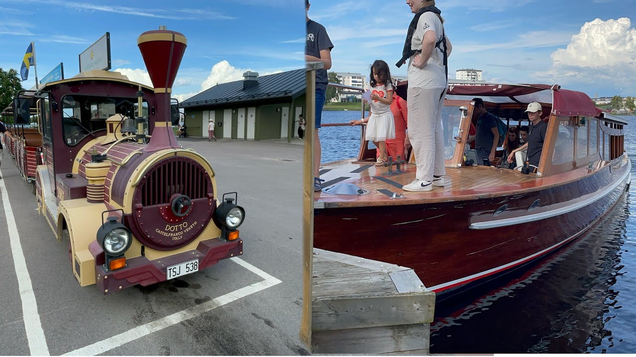 Riding on the Karlstad Båtbuss and Mariebergsskogen train | Sweden