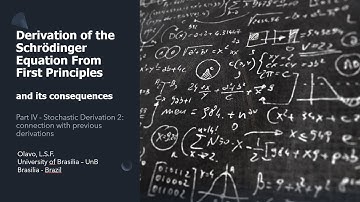 Foundations of QM - part IV - Stochastic Derivation 2: connection with previous derivations