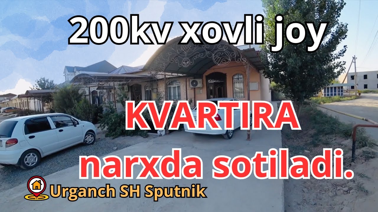 Urganchda Kvartira narxinda 200kv Xovli joy sotiladi