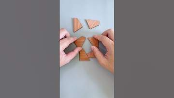 How can you construct two squares from six pieces?#Puzzles #IQ #iqtest