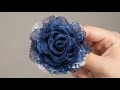 How to Making Rose Flower Shark Hair Clips For beginners / Stunning Flower Rose Women Clips
