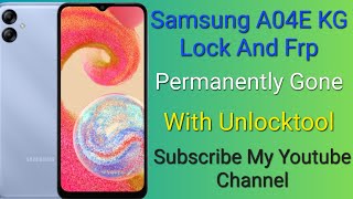 Samsung A04/A04E/A04s/A3 Core KG Locked|  Remove |Permanently Gone| And Frp Bypass With Unlocktool.