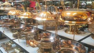 Buffet Supplies Chafing Dish Sets Food Cart Trolley for Restaurant and Hotel Serving Carts Supplies