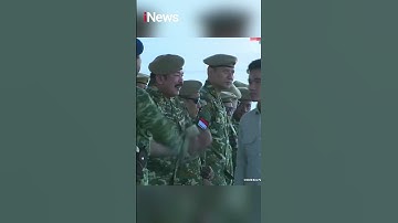Gibran Tak Salami AHY, Bahlil hingga Cak Imin di Upacara Gelar Militer #shorts