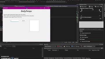 DailyTemps. A Windows Forms GUI App in C# Made With Microsoft Visual Studio 2022