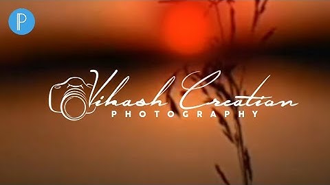 How to Make Photography Logo | Signature Logo Kaise banye | Pixellab Editing